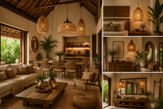 How to Style Pendant Lamps in a Bali Inspired Home
