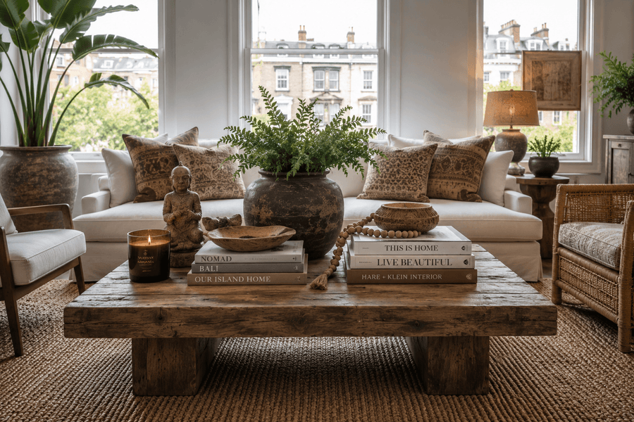 How to Style a Coffee Table with Bali Decor