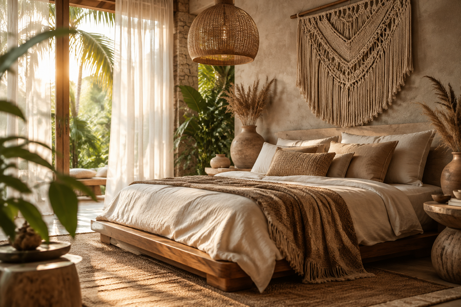Bali Boho Bedroom: How to Create a Deeply Restful Natural Sanctuary