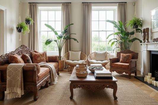 Handcrafted Bali furniture made from premium teak wood and natural materials, helping UK homeowners transform their interiors with timeless craftsmanship, tropical elegance, and authentic Balinese design.