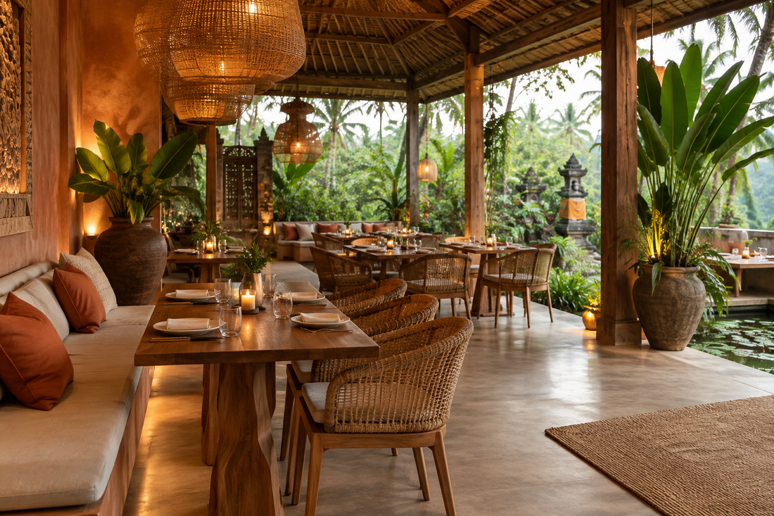 Boho Bali Restaurant Furniture: Authentic Pieces for Unforgettable Dining Spaces