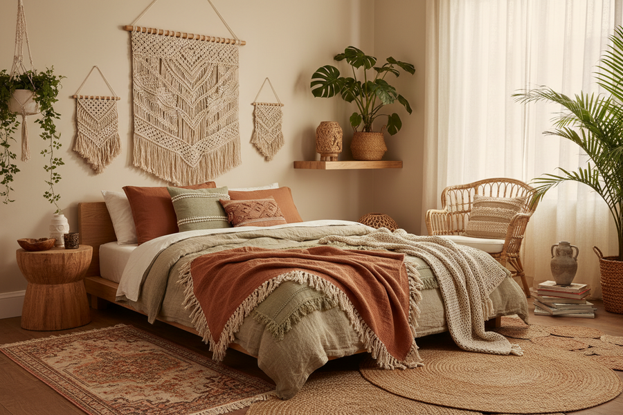 Boho Bedroom Furniture: How to Create a Deeply Personal Natural Sanctuary