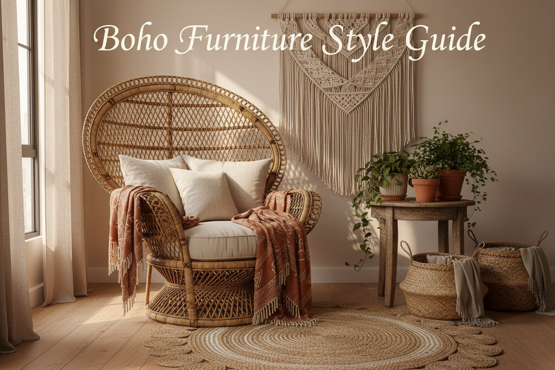 Boho Furniture Style Guide: Natural Materials, Textures and the Art of Layering