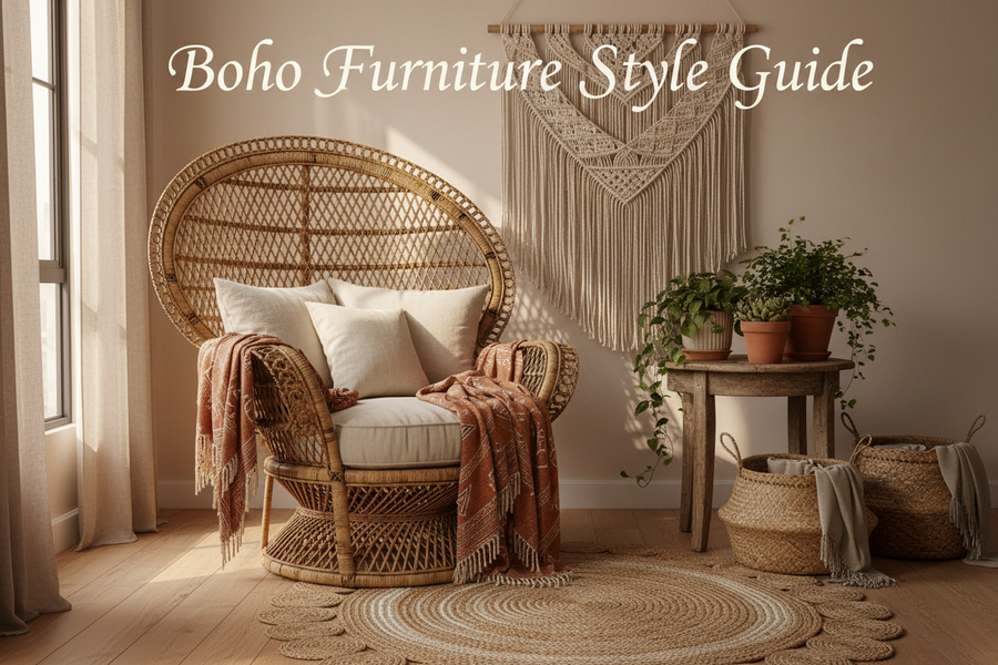 Boho Furniture Style Guide: Natural Materials, Textures and the Art of Layering