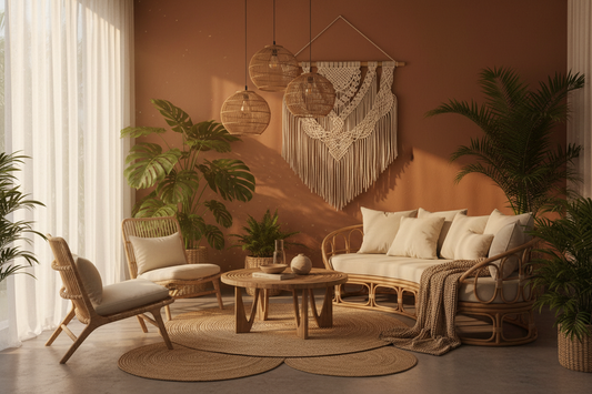 Boho Rattan Furniture: Why Woven Natural Cane Is the Soul of Bohemian Interiors