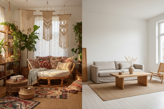 Boho vs Minimalist Furniture: Two Philosophies, One Natural Material Foundation