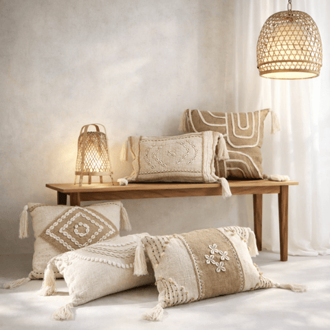 handmade textile bali teak rattan premium furniture interior design natural material