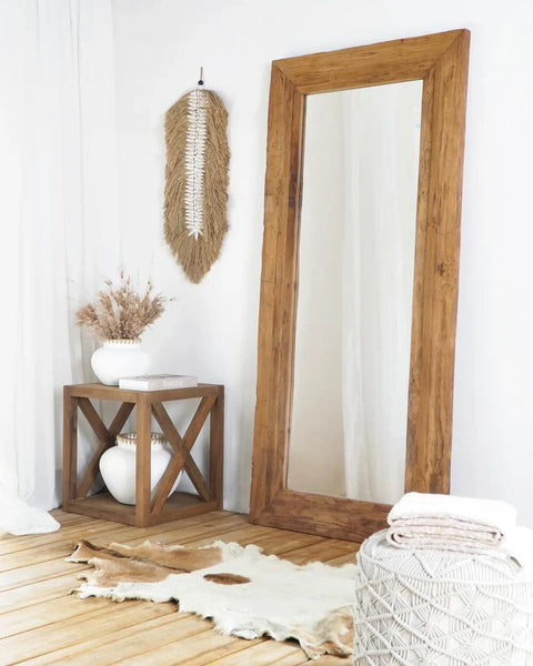 handmade mirrors bali teak rattan premium furniture interior design natural material durable