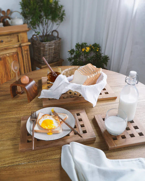 handmade serving utensils bali teak rattan premium furniture interior design natural material durable stylish