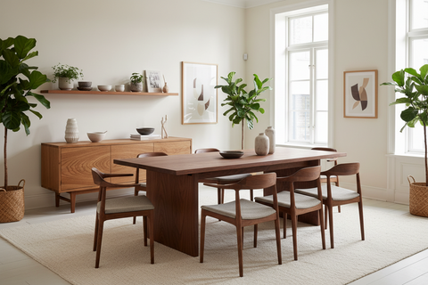 Solid wood furniture collection handcrafted in Bali, boho furniture for every room of the home