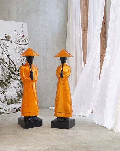 Chinese Hat Figure Female - Right