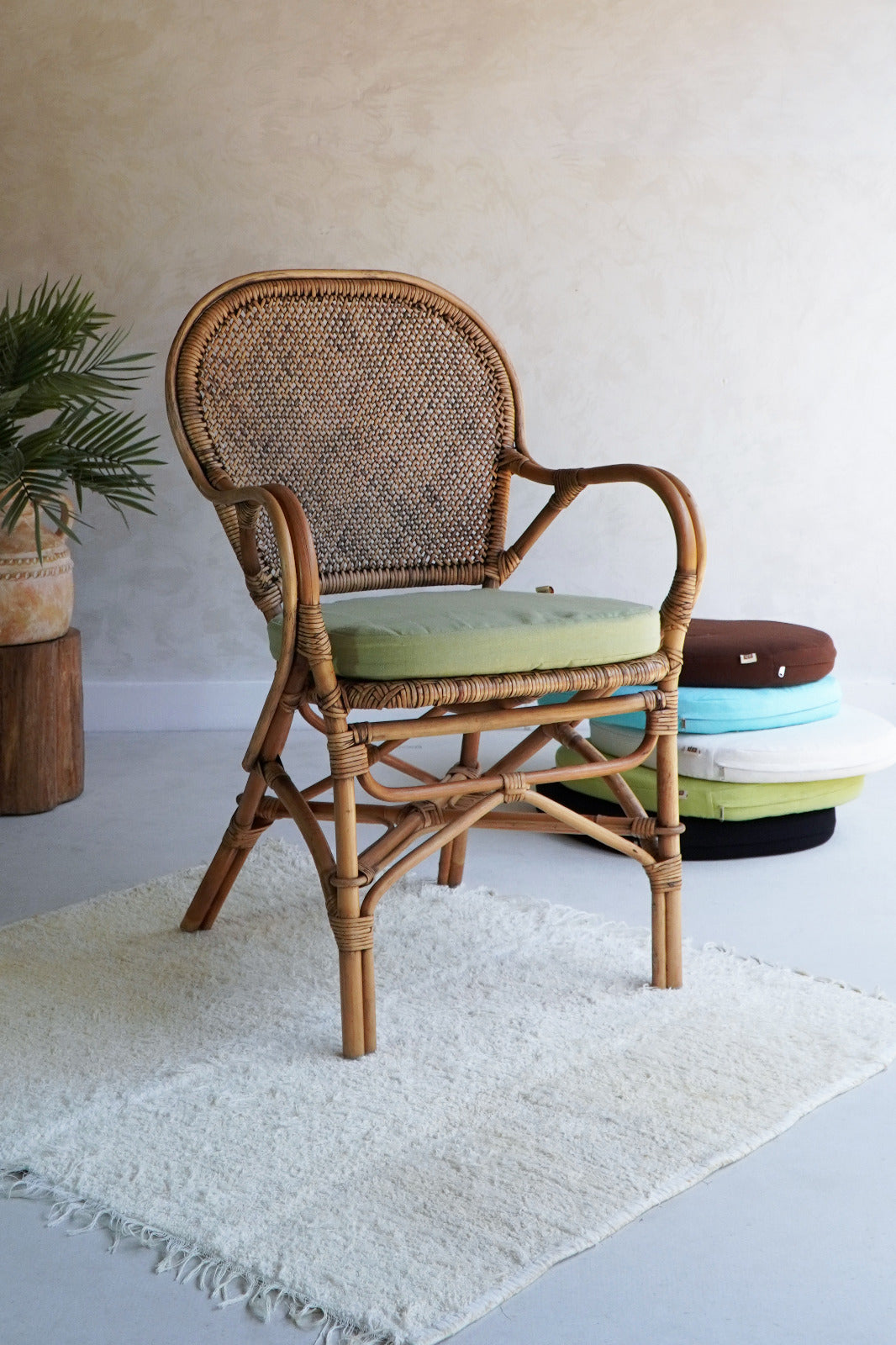 Bali Furniture – Cushion Seat For New Bali Armchair Green Banana