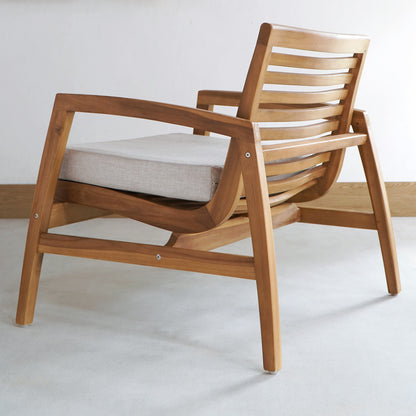 Dover Living Set Square Arm With Ivory White Cushion Seat - 1 Sofa, 2 Chair & 1 Table