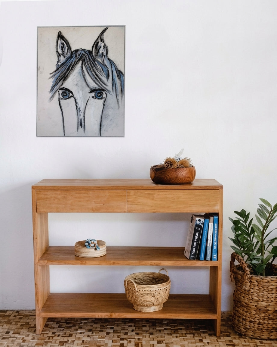 Teak console Bridge – boho furniture handcrafted in Bali by BaliSouk (vue 7)