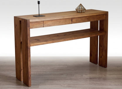 Teak console Seken – boho furniture handcrafted in Bali by BaliSouk (vue 9)