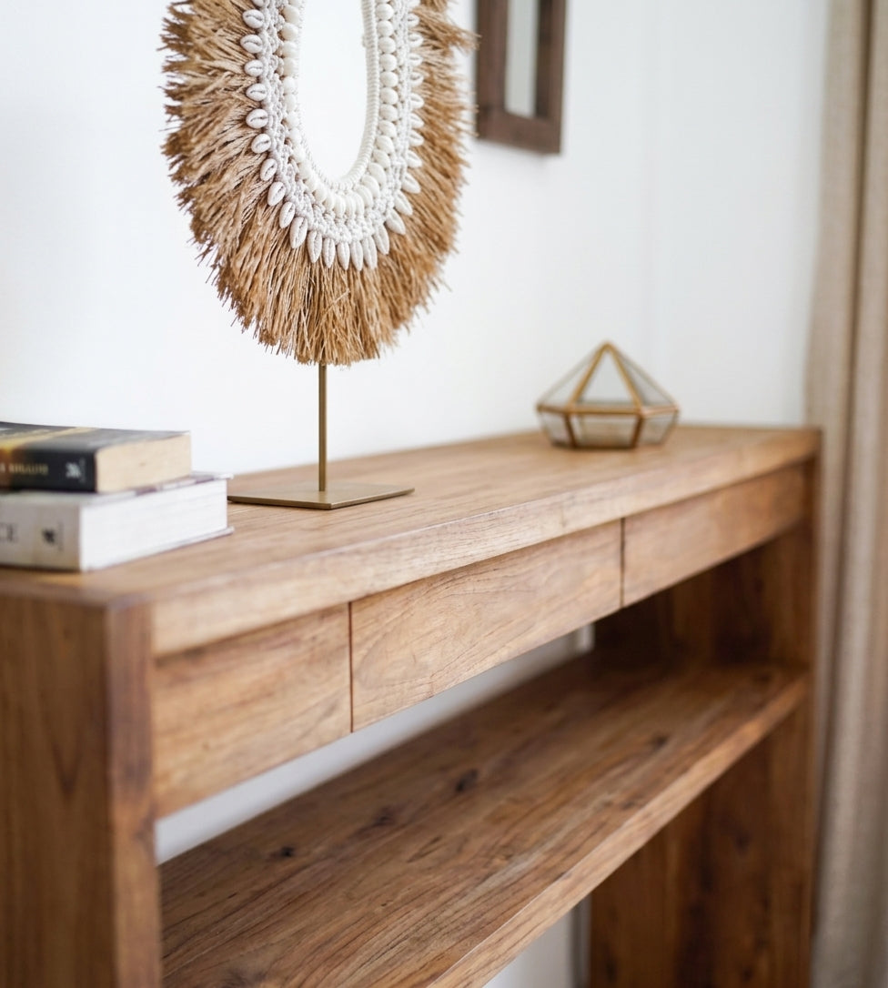 Teak console Seken – boho furniture handcrafted in Bali by BaliSouk (vue 14)