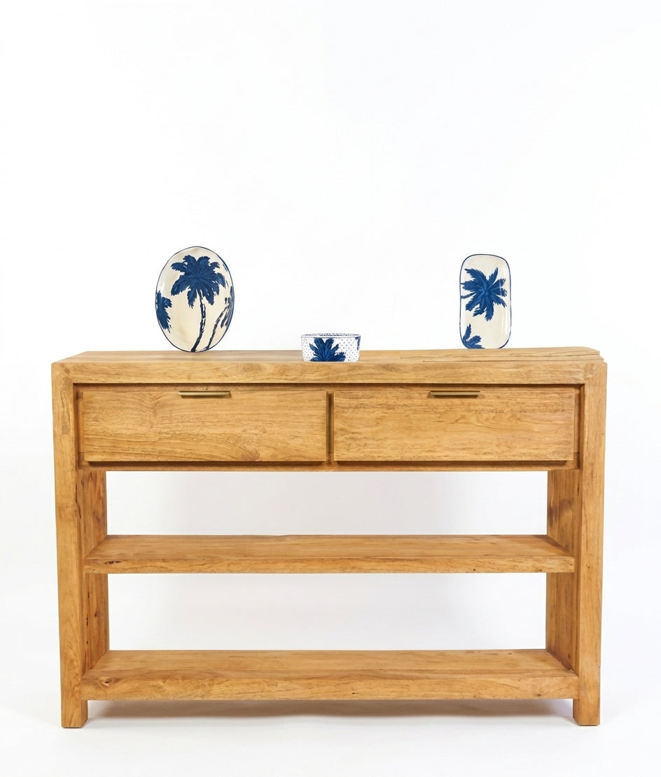 Teak console Minimalis – boho furniture handcrafted in Bali by BaliSouk (vue 5)