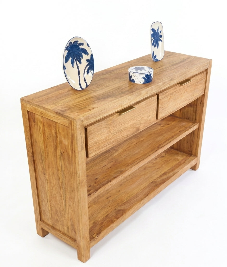 Teak console Minimalis – boho furniture handcrafted in Bali by BaliSouk (vue 6)