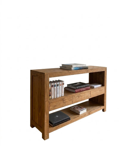 Teak console Rotko – boho furniture handcrafted in Bali by BaliSouk (vue 5)