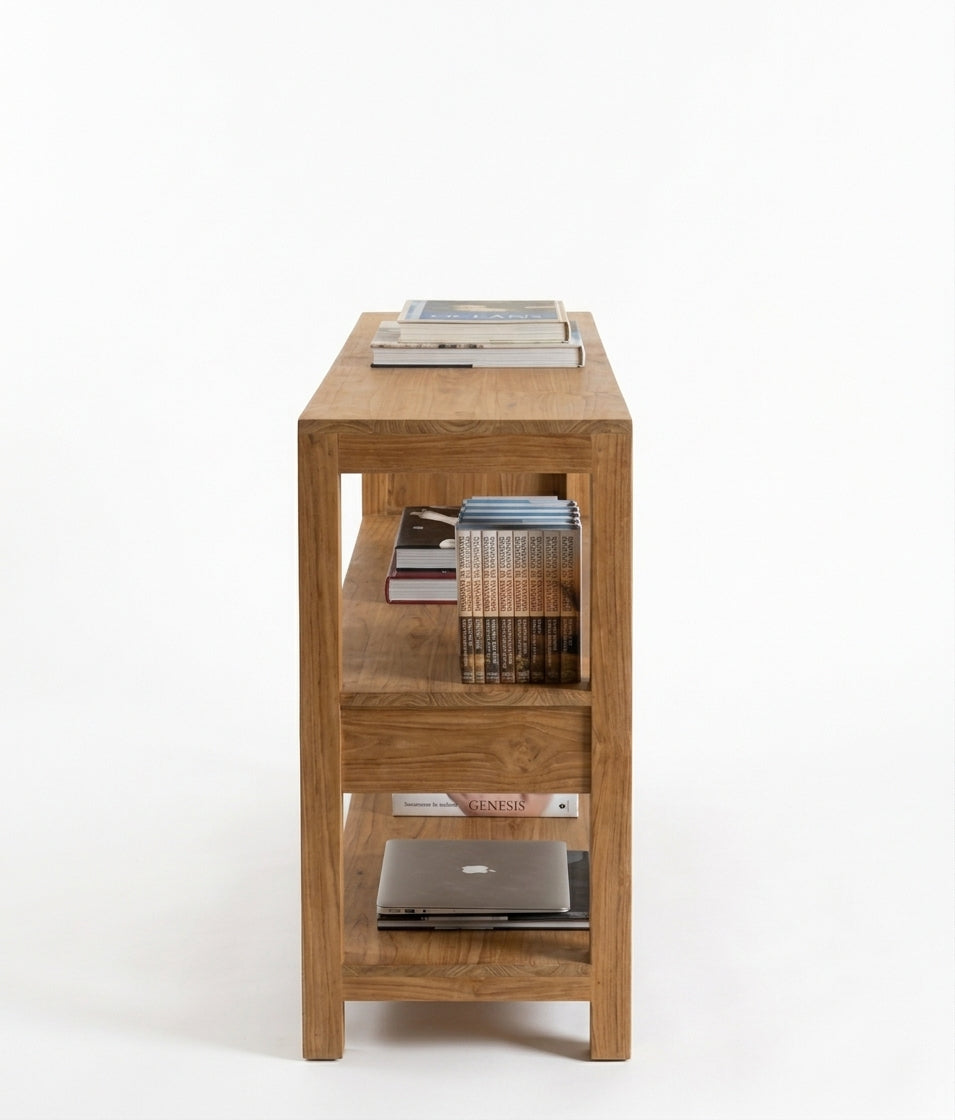 Teak console Rotko – boho furniture handcrafted in Bali by BaliSouk (vue 7)