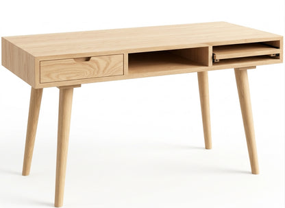 Teak desk AD – boho furniture handcrafted in Bali by BaliSouk