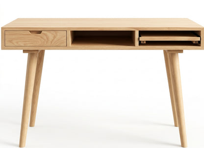 Teak desk AD – boho furniture handcrafted in Bali by BaliSouk (vue 2)