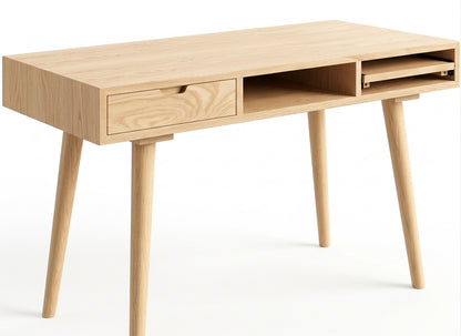 Teak desk AD – boho furniture handcrafted in Bali by BaliSouk (vue 4)