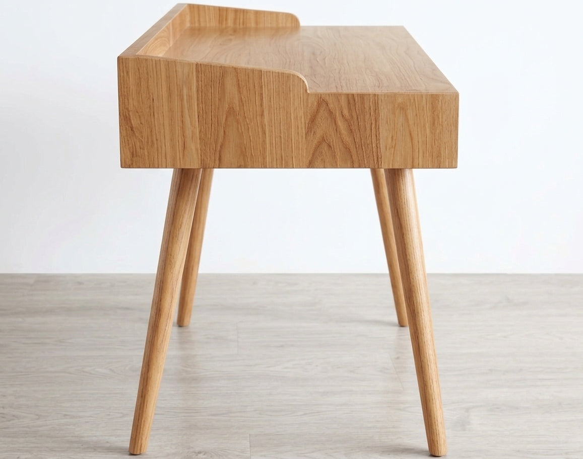 Teak desk Anak 2 Drawer – boho furniture handcrafted in Bali by BaliSouk (vue 3)