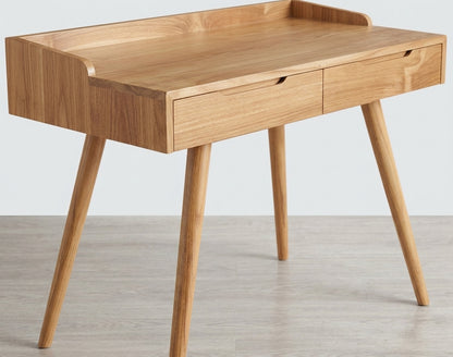 Teak desk Anak 2 Drawer – boho furniture handcrafted in Bali by BaliSouk (vue 4)