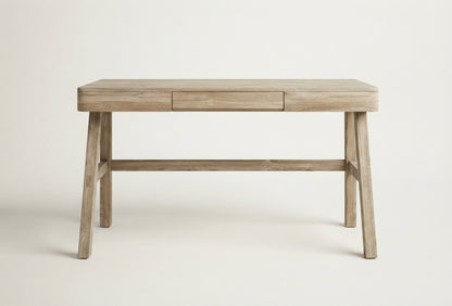 Teak desk Tiara – boho furniture handcrafted in Bali by BaliSouk