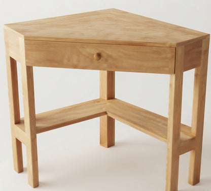 Teak corner desk Snori – boho furniture handcrafted in Bali by BaliSouk (vue 4)
