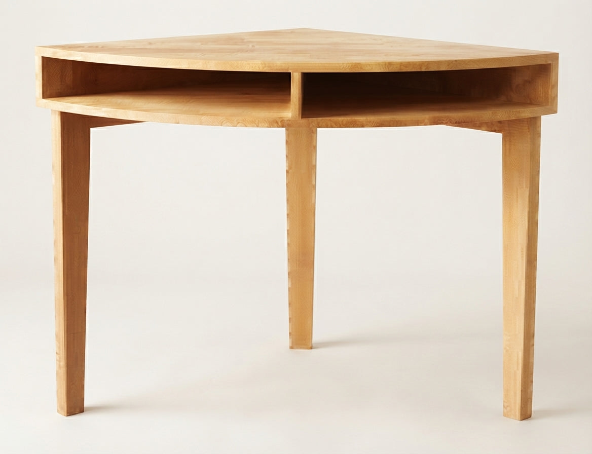 Teak corner desk Grisbi – boho furniture handcrafted in Bali by BaliSouk