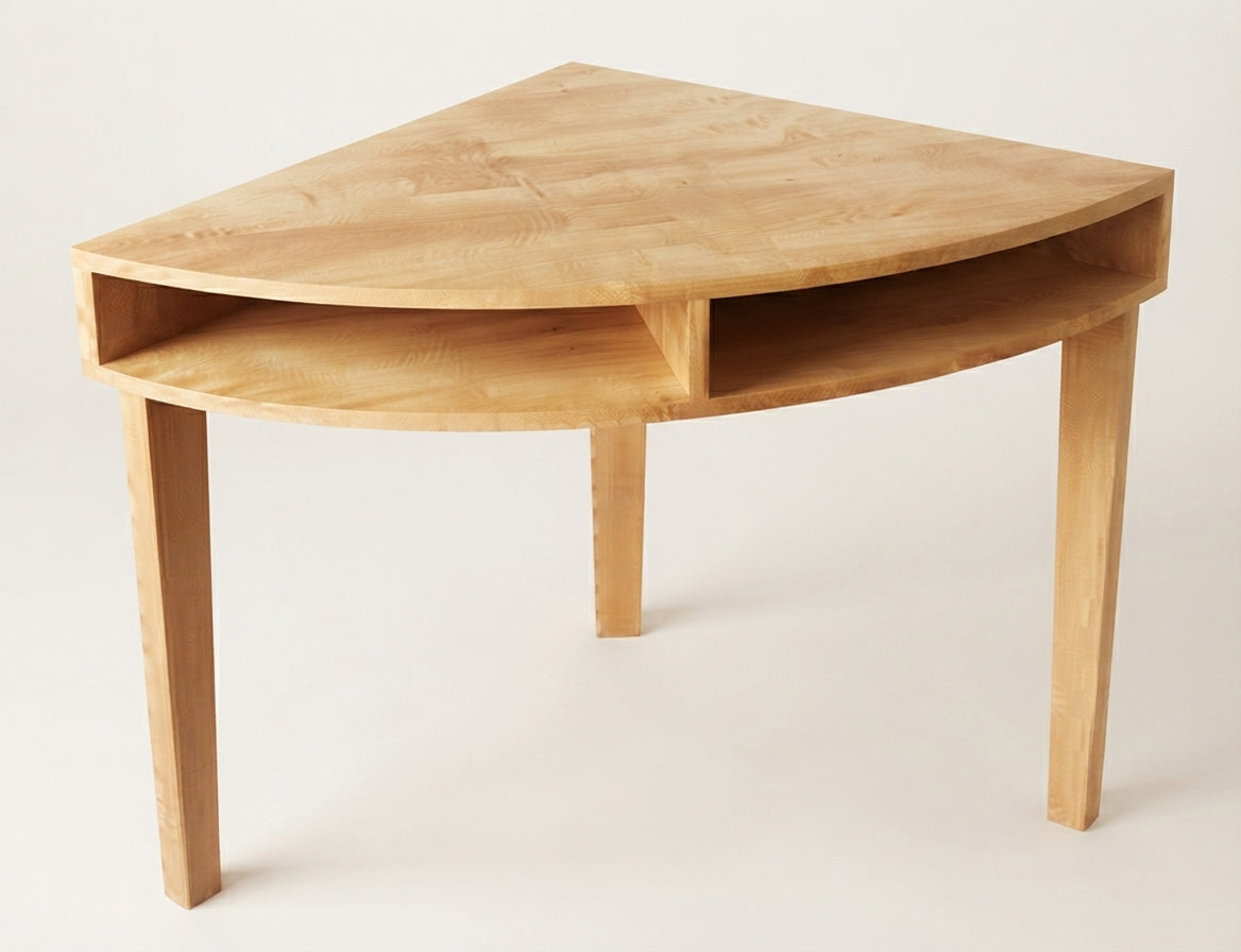 Teak corner desk Grisbi – boho furniture handcrafted in Bali by BaliSouk (vue 2)