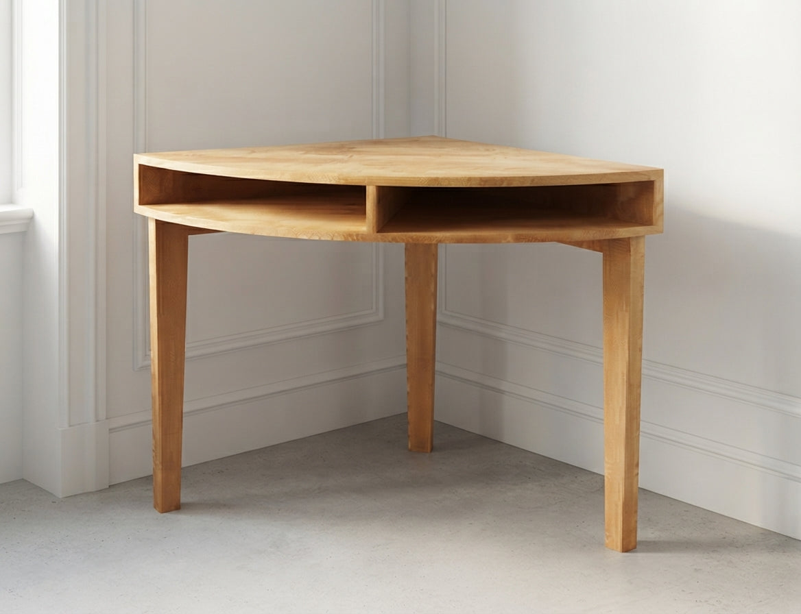 Teak corner desk Grisbi – boho furniture handcrafted in Bali by BaliSouk (vue 5)