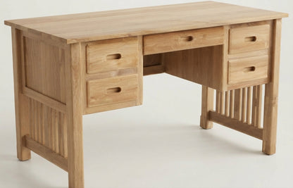 Teak desk Belajar – boho furniture handcrafted in Bali by BaliSouk