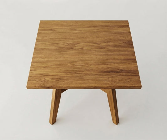 Teak dining table Metis Square – boho furniture handcrafted in Bali by BaliSouk