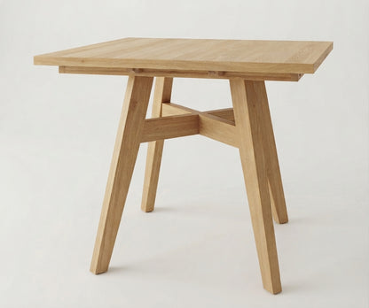 Teak dining table Metis Square – boho furniture handcrafted in Bali by BaliSouk (vue 6)