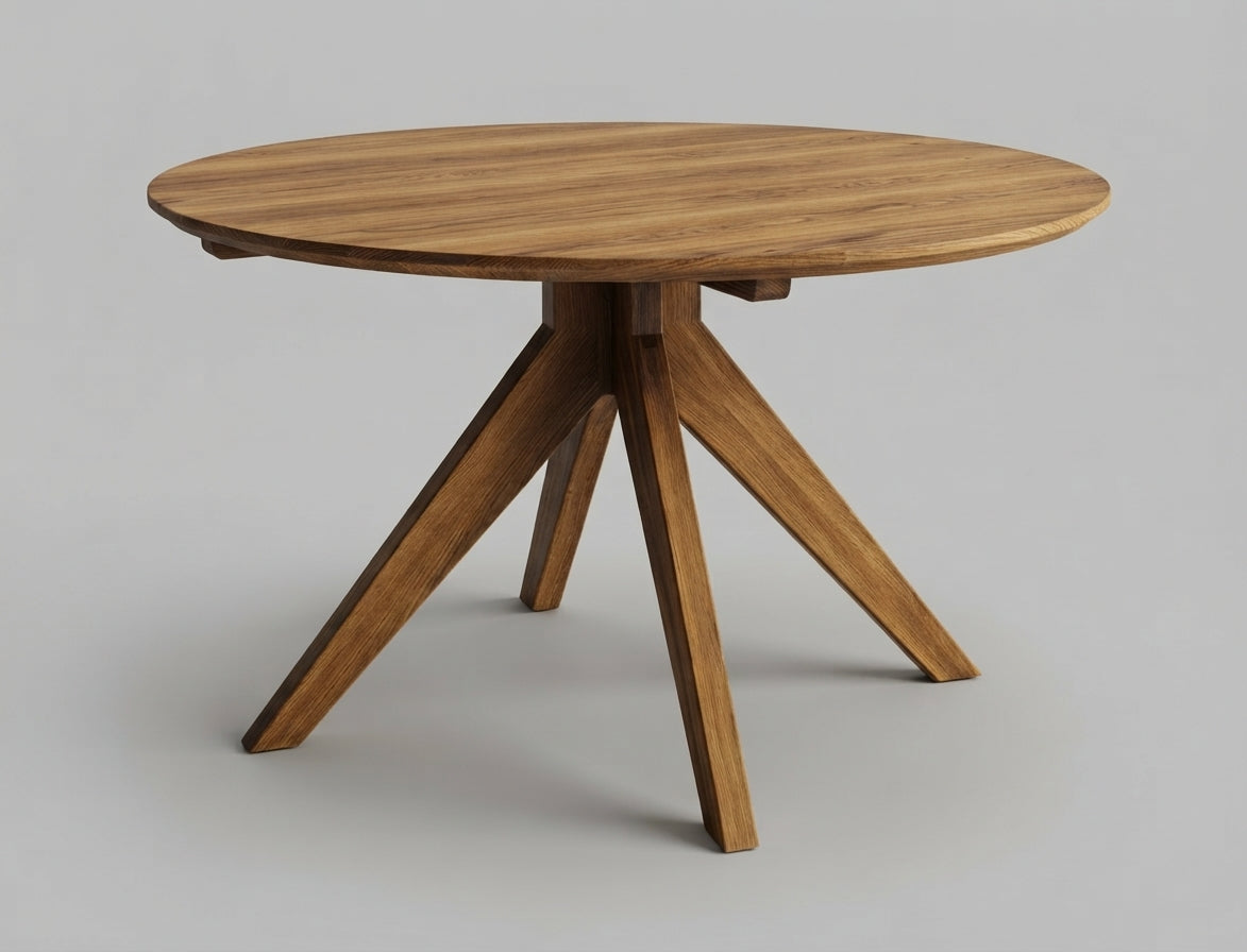 Teak dining table Salsa – boho furniture handcrafted in Bali by BaliSouk (vue 9)