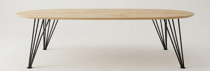 Teak dining table Elips – boho furniture handcrafted in Bali by BaliSouk (vue 14)
