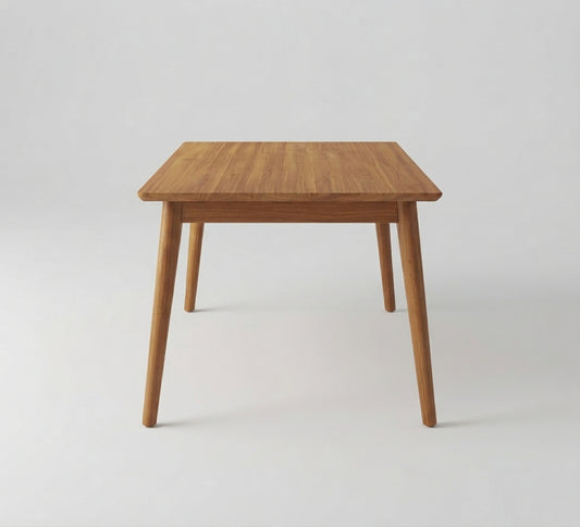 Teak dining table Retro – boho furniture handcrafted in Bali by BaliSouk