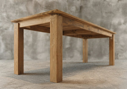 Teak dining table Justin – boho furniture handcrafted in Bali by BaliSouk