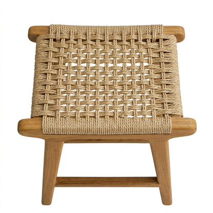 Teak bar stool Malboro – boho furniture handcrafted in Bali by BaliSouk (vue 4)