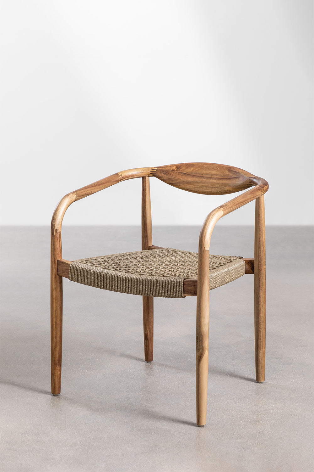 Teak dining chair Bull – boho furniture handcrafted in Bali by BaliSouk