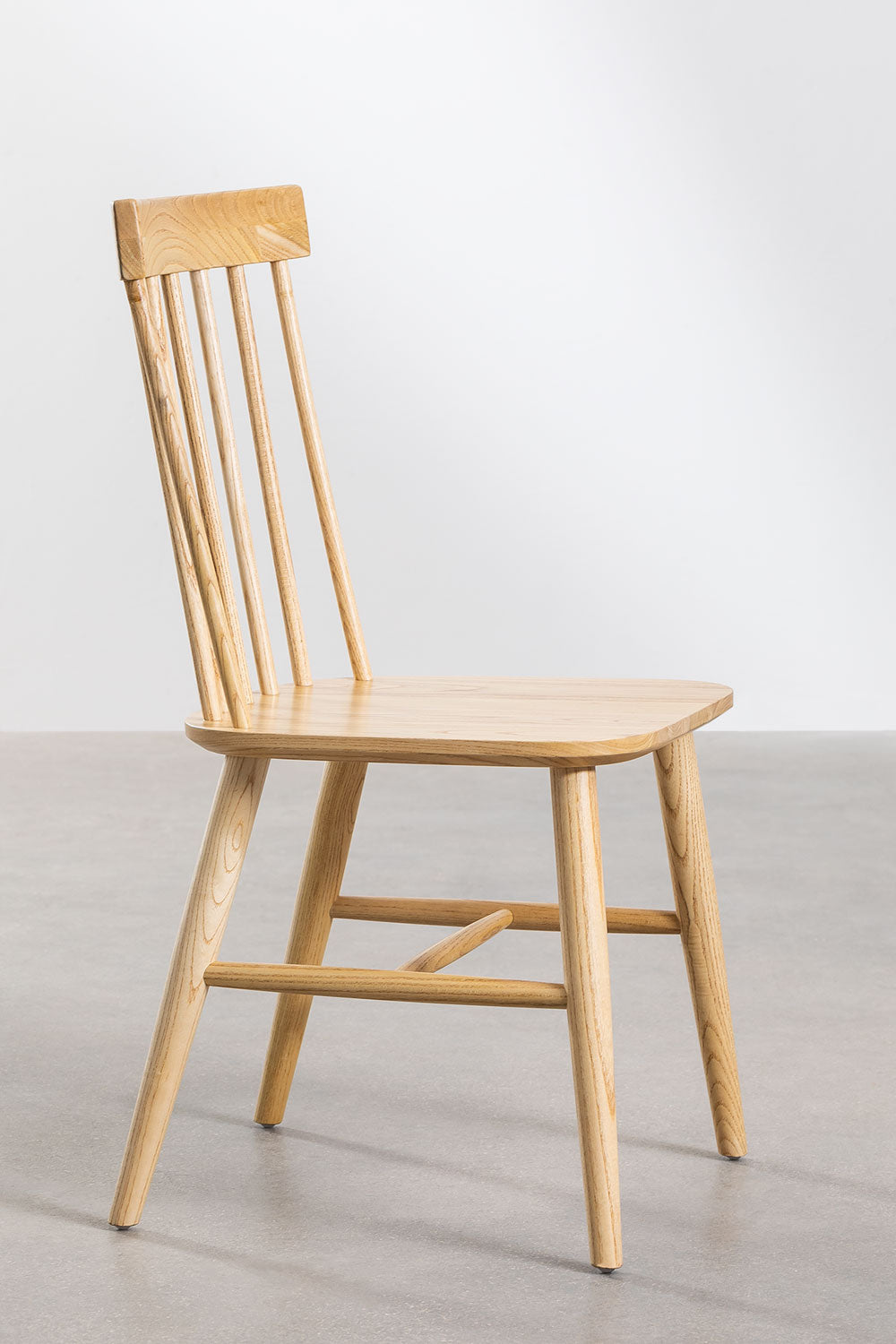 Teak dining chair Stiky – boho furniture handcrafted in Bali by BaliSouk (vue 2)