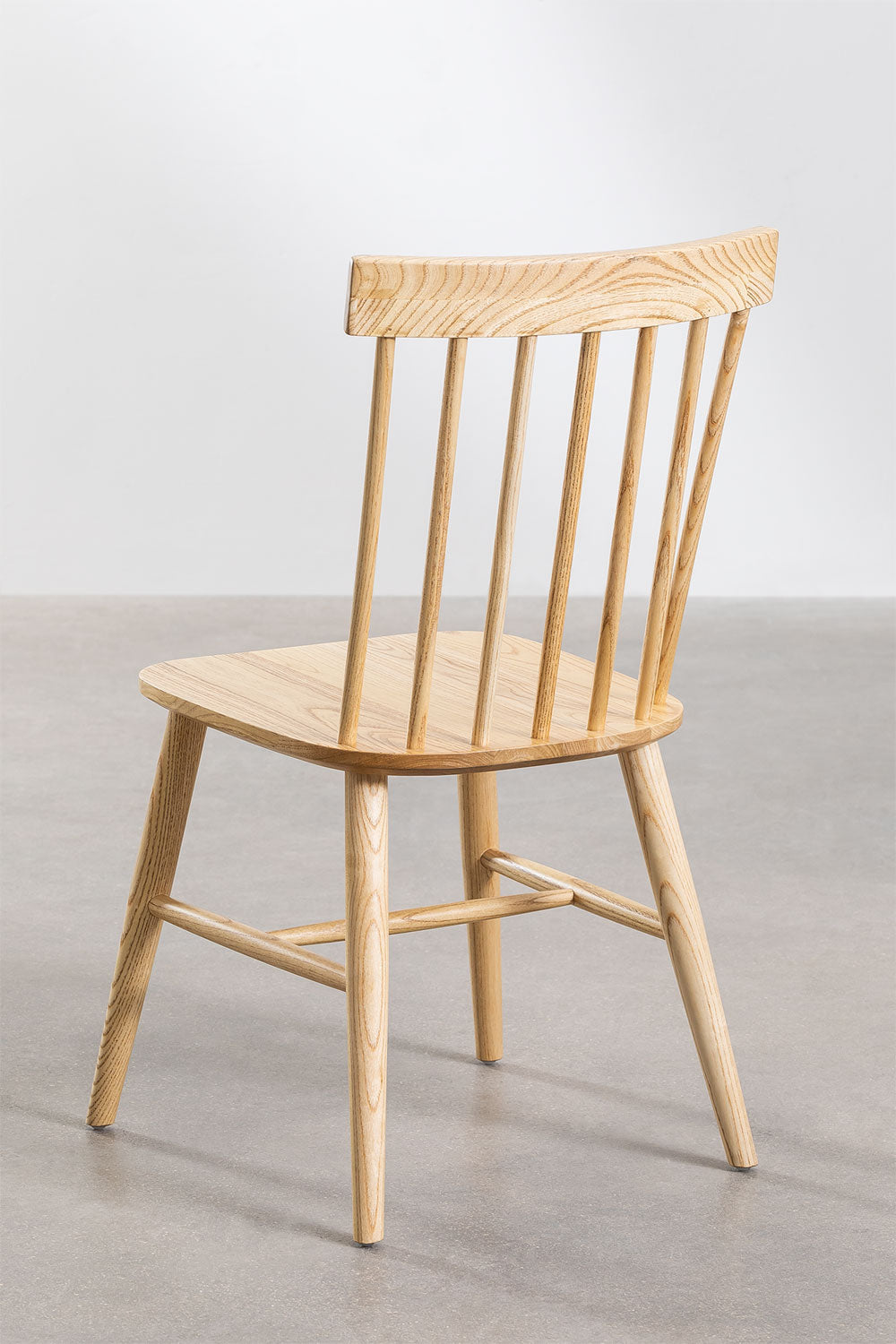 Teak dining chair Stiky – boho furniture handcrafted in Bali by BaliSouk (vue 3)