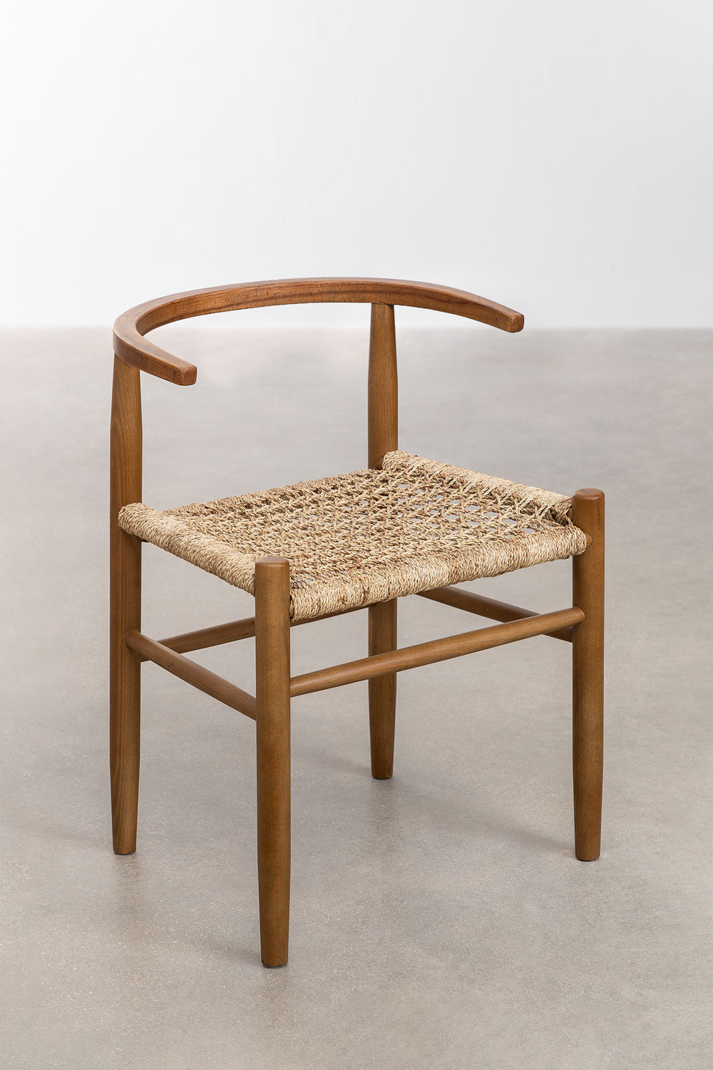Teak dining chair Tanduk Small – boho furniture handcrafted in Bali by BaliSouk