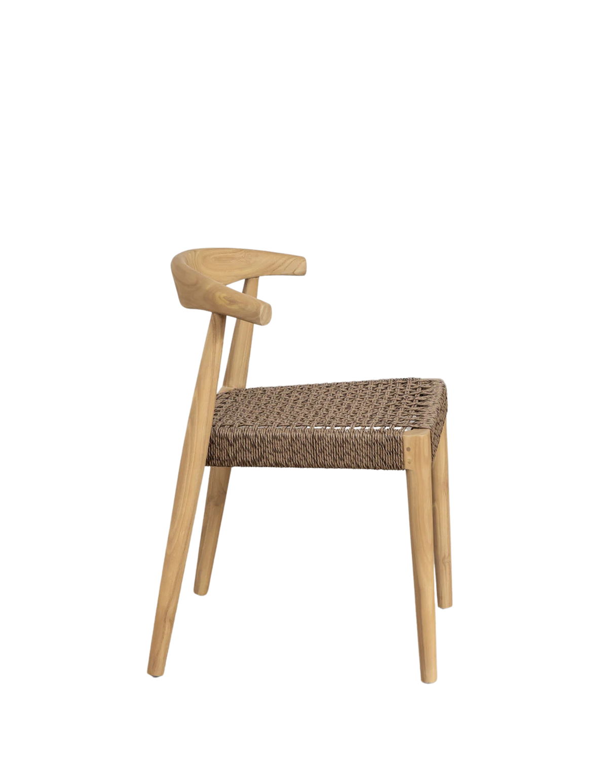 Teak dining chair Tanduk – boho furniture handcrafted in Bali by BaliSouk