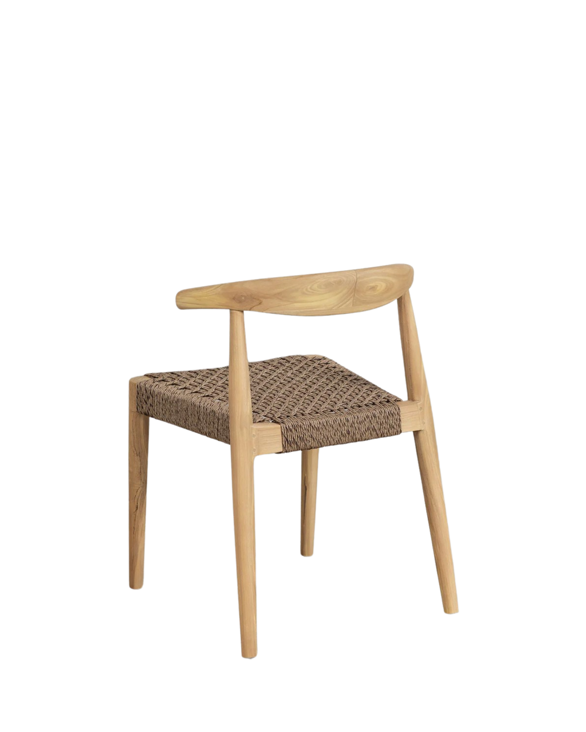 Teak dining chair Tanduk – boho furniture handcrafted in Bali by BaliSouk (vue 2)