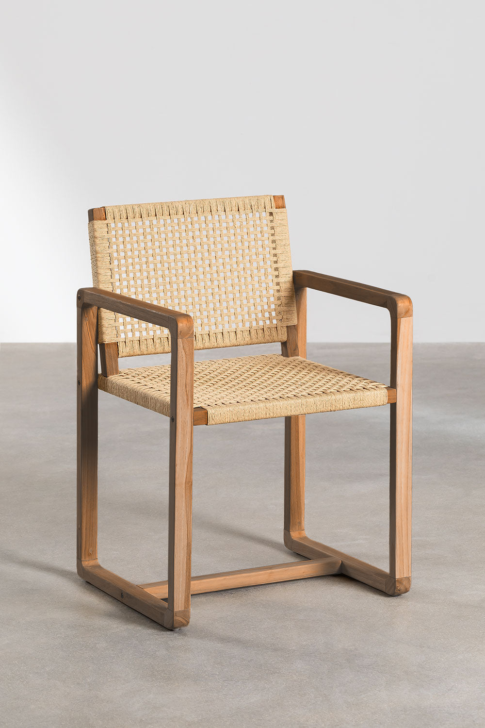 Teak dining chair Reno – boho furniture handcrafted in Bali by BaliSouk