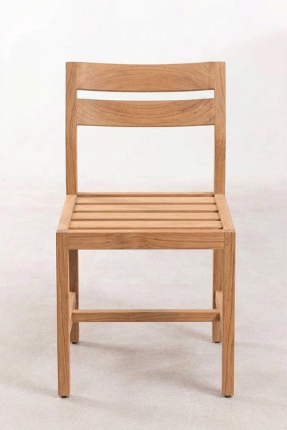 Teak dining chair Lara – boho furniture handcrafted in Bali by BaliSouk (vue 4) – set of 2